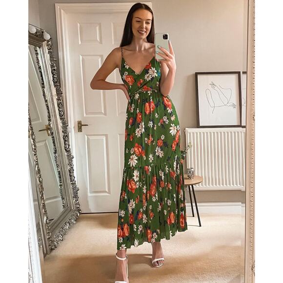 ZARA V-Neckline Long Dress NWT - Picture 5 of 16